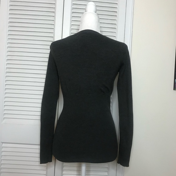 Heathered dark grey cardigan by Necessary Objects - Picture 3 of 3